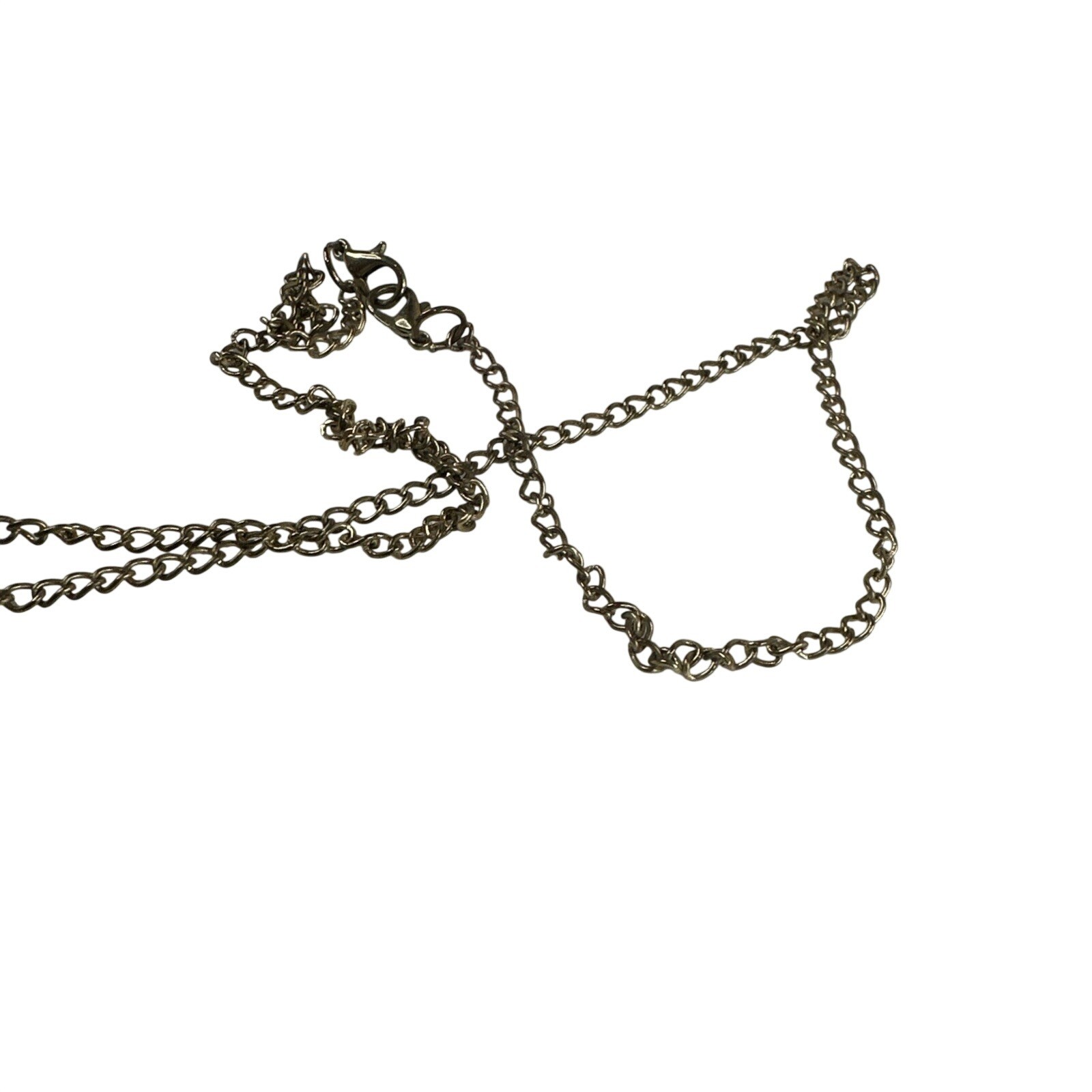 Faux Leather Tassel Necklace Gold Tone Chain Costume Jewelry Necklace Boho Goth