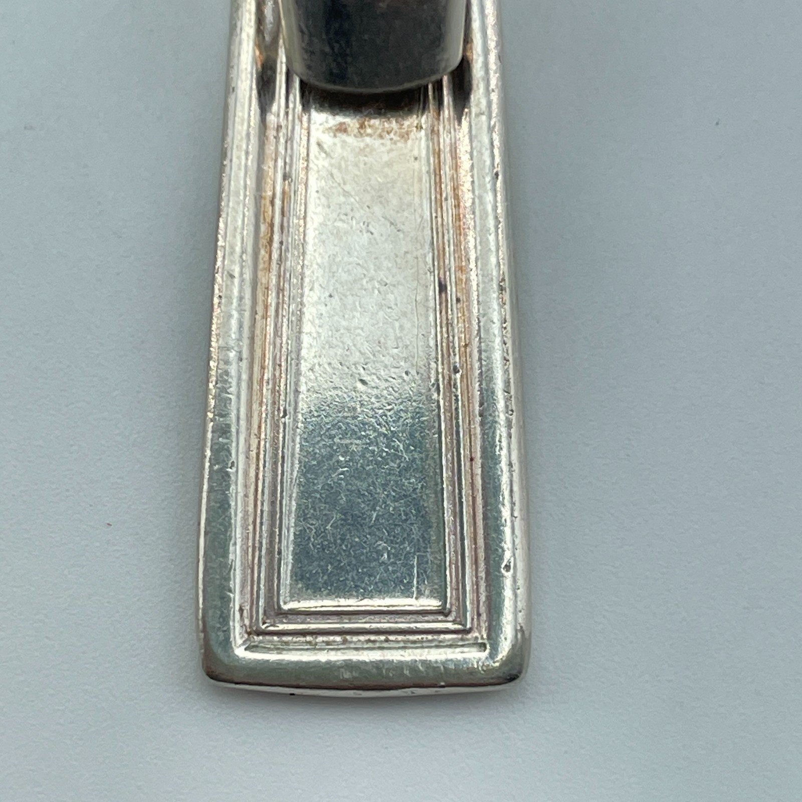 Silver Plated Basket Weave Pendant Bail Slide Enhancer No Chain 1.5in Fashion