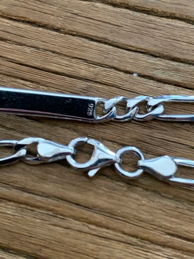 Vintage Sterling Silver 925 ID Link Bracelet