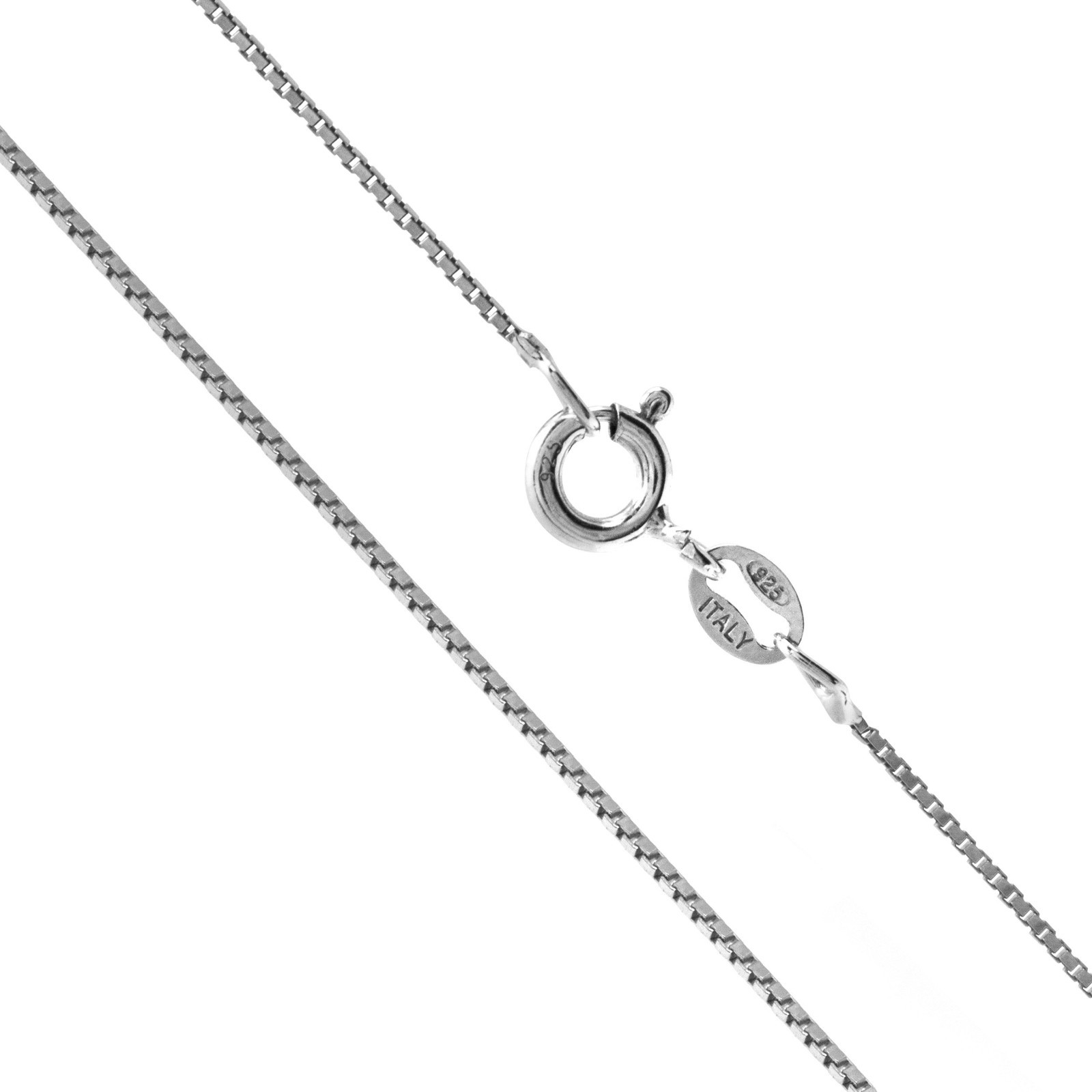 Sterling Silver Chain Necklace for Women – 1mm Tarnish Resistant, Italian Made,