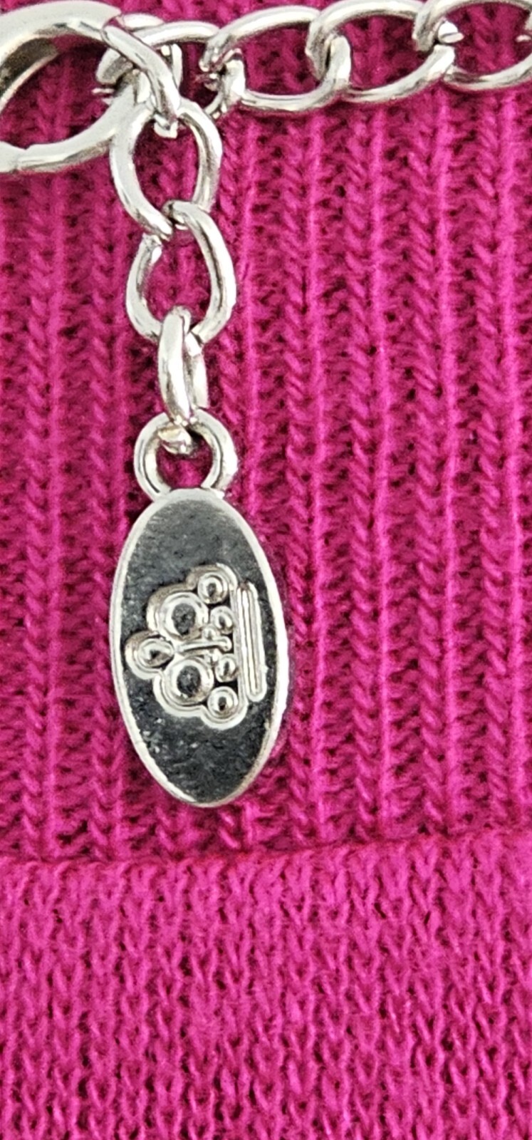 SIGNITURE SERIES long metal chain necklace silver tone 7.05 oz, 22″ Excellent co