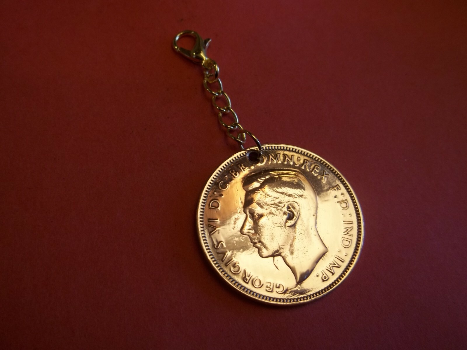 PENNY COIN – BRITANNIA – HIGHLY POLISHED PENDANT / CHARM – 1896 to 1967