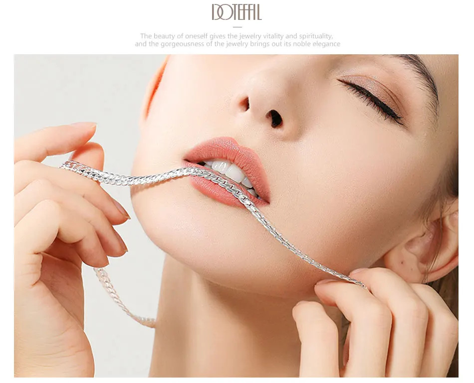 Gold Silver Tone 8-24in Side Chain Necklace Women Mens Fashion Statement Jewelry