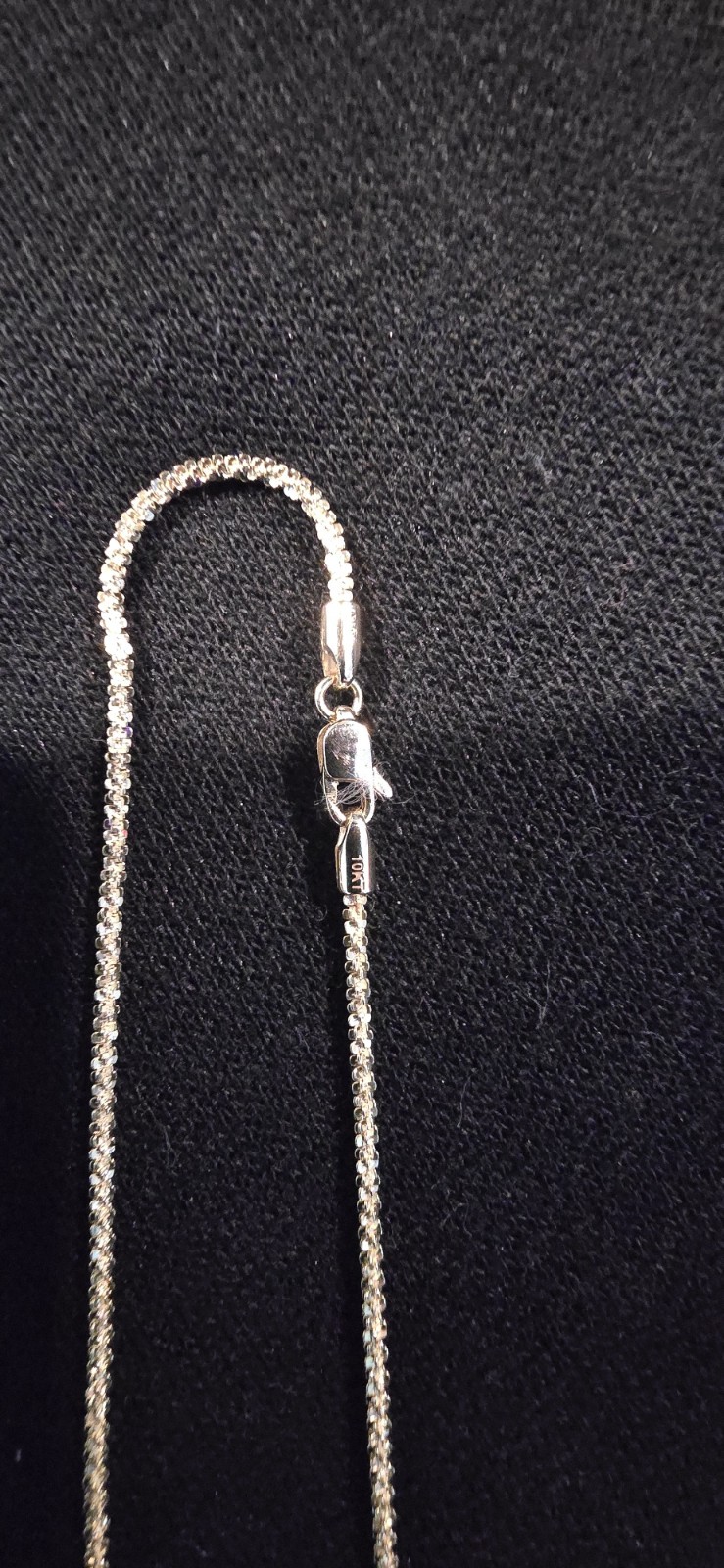 10K Solid Yellow Gold Twisted Rock Chain.