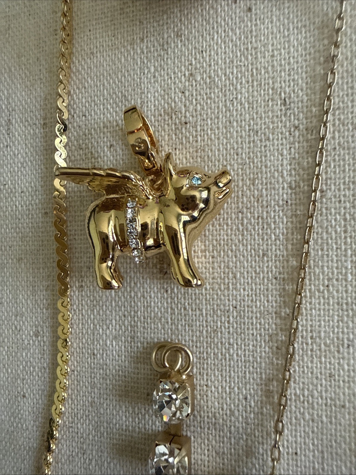Jewelry Lot Gold Tone Sparkle Faux Pearl Gold Tone Chain Fashion Necklace Mixed
