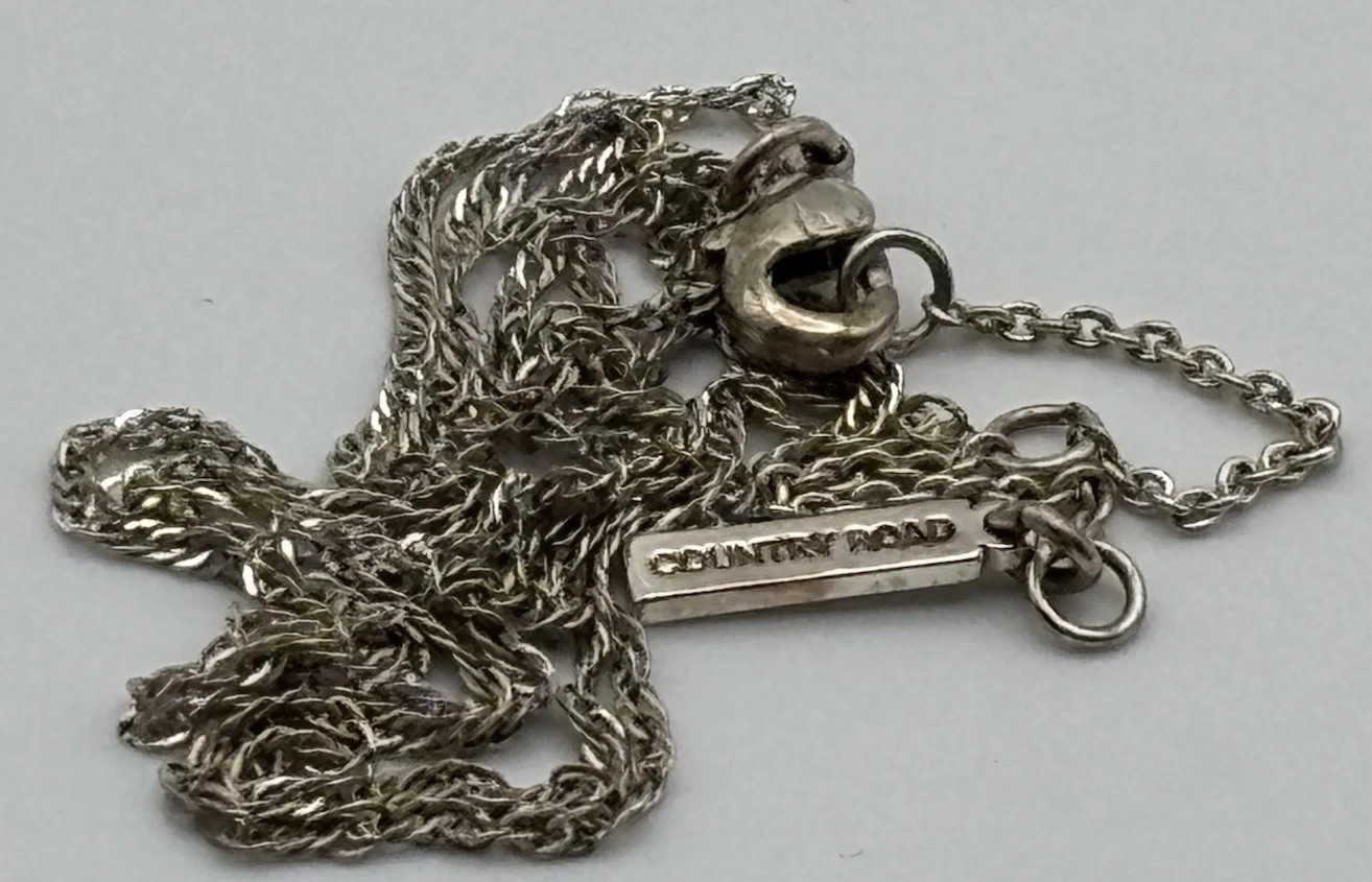 Country Road Sterling Silver Rope Chain Necklace 50cm Signed
