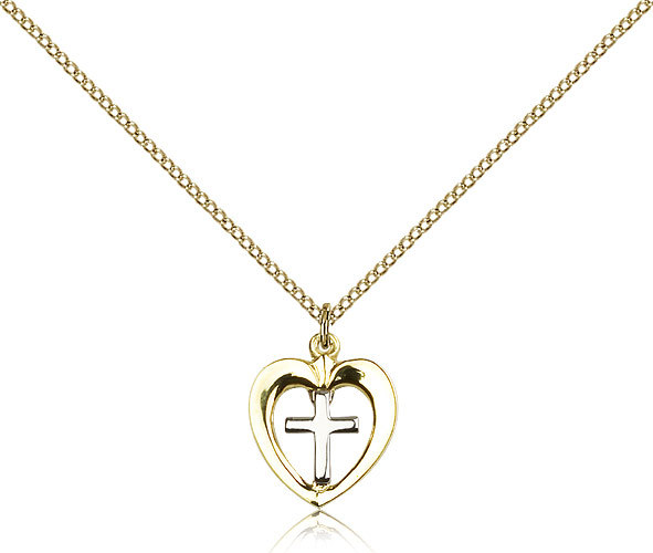 Gold Filled Cross Necklace For Women On 18 Chain – 30 Day Money Back Guarantee