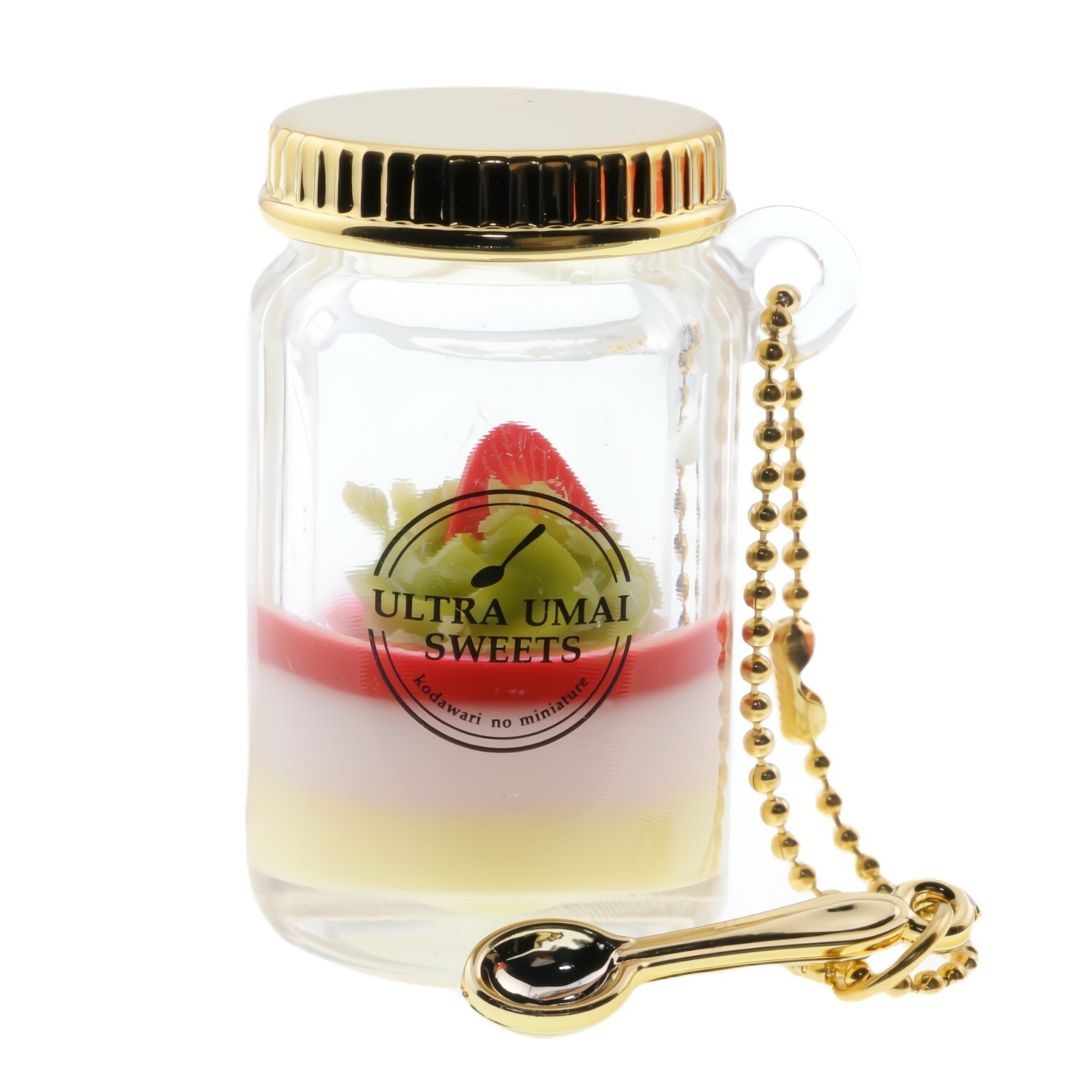 Cake Jar Glass Bottle Spoon Pendant Vial Charm Clear 1 Random Gashapon Figure