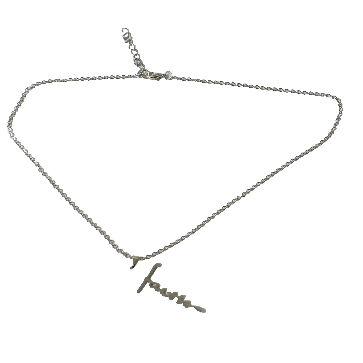 NWOT faith pendant One size Necklace Brass plated silver 18 in Length