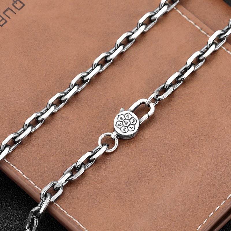 Artisan Cable Link Chain S925 Sterling Silver Heavyweight Men & Women Necklace