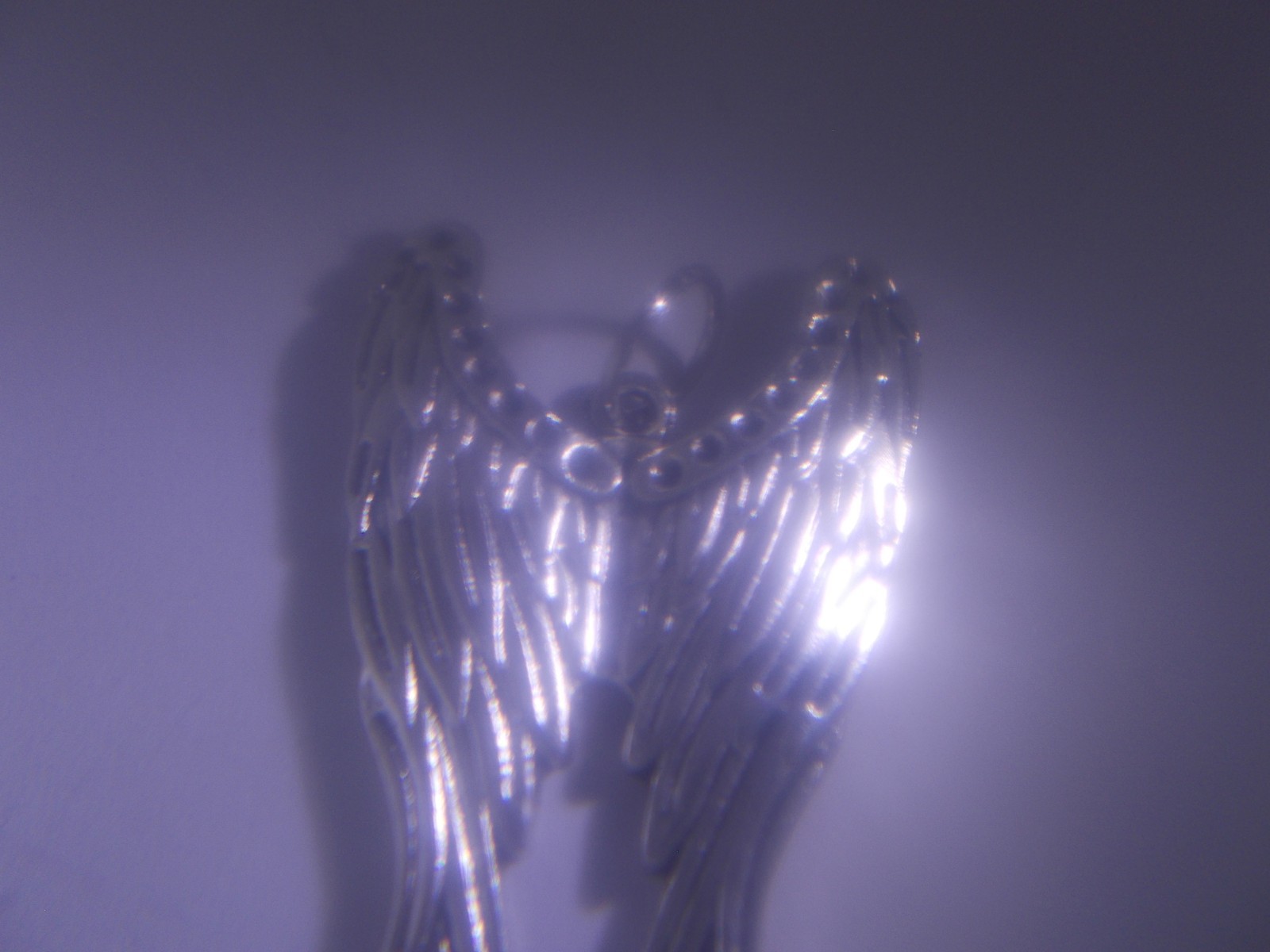 Silver Colored Angel Wings & 18″ Necklace FREE SHIPPING IN THE USA!