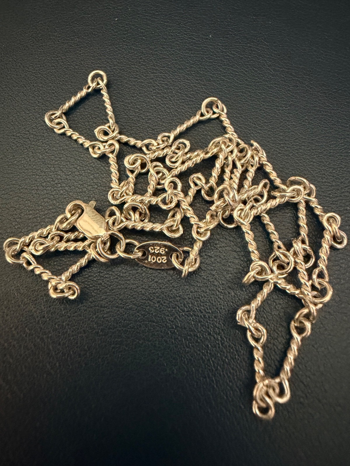 Chrome Hearts Twist Chain Necklace silver 925 Men used
