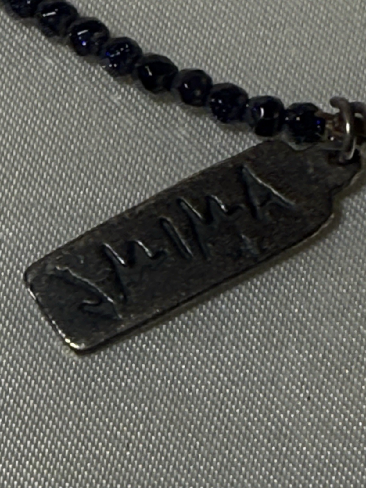 Dragon Pendant Necklace Black/Grey – Estate