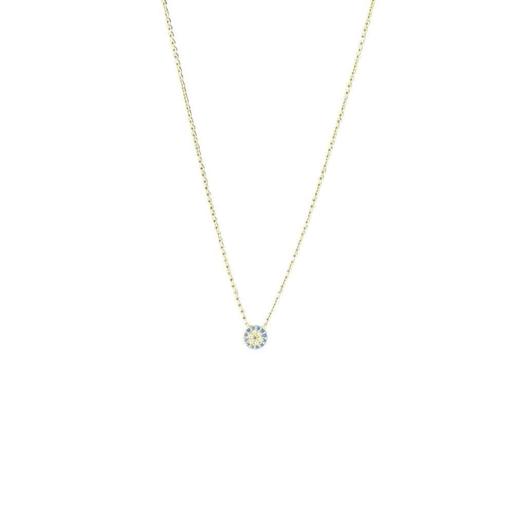 Women’s Unbranded One Size Silver Chain Blue Charm Necklace
