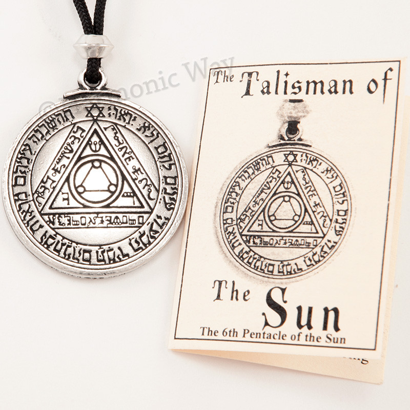 TALISMAN of SUN Magic Pentacle Solomon Seal HEALTH WEALTH Pendant Necklace