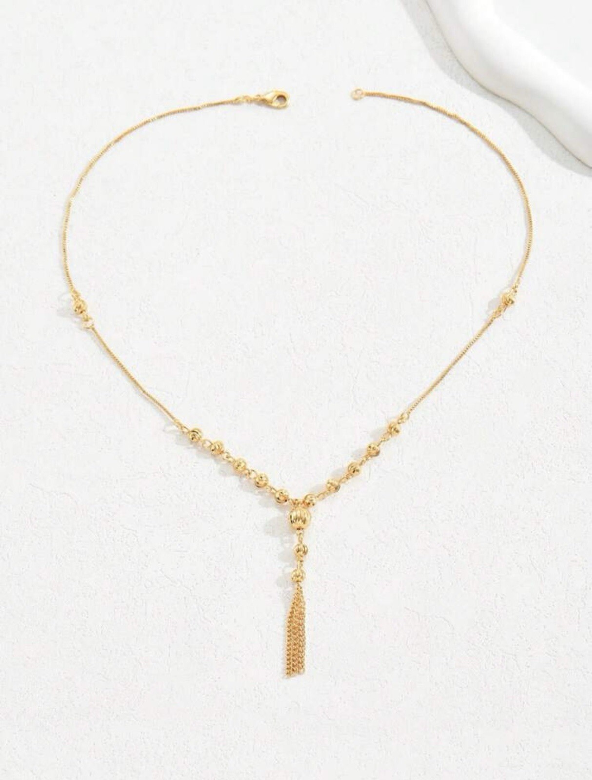 24k Dubai Gold Plated Beaded Chain Necklace Jewellery Gift Set *UK SELLER
