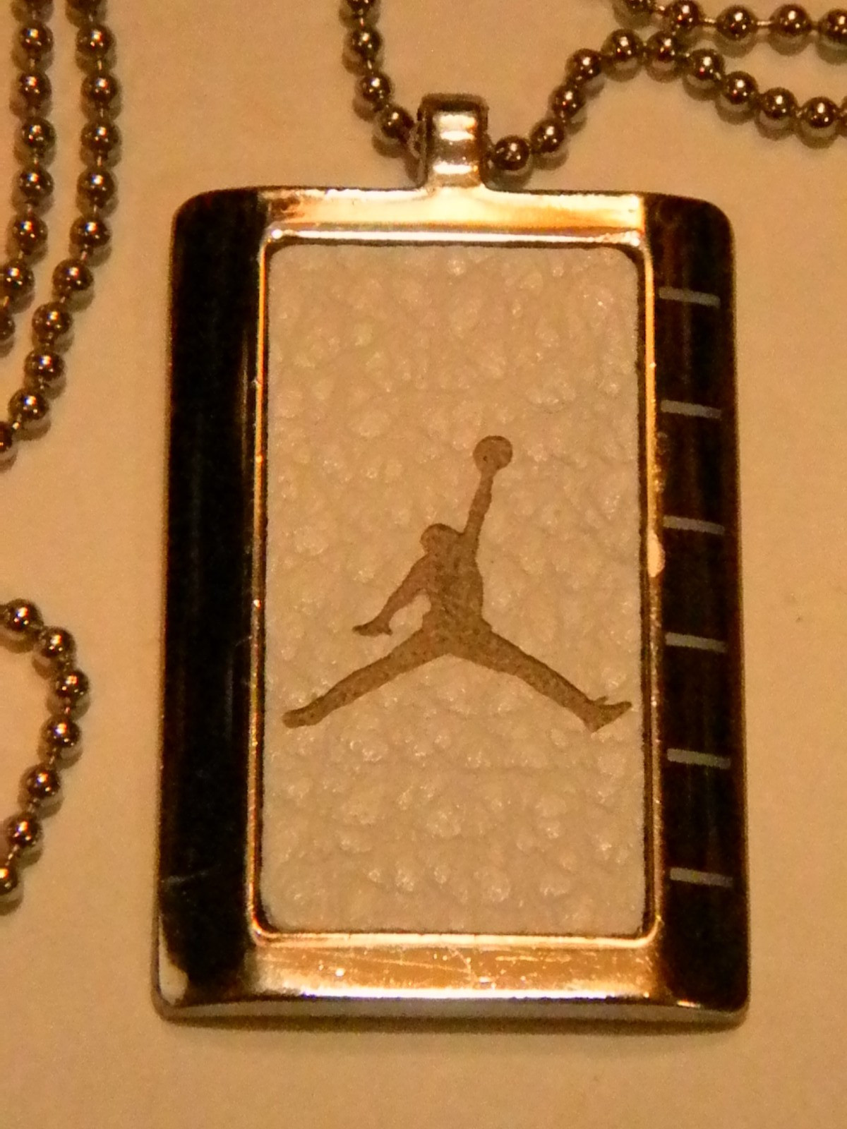 Nike AF-1 Air Jordan Authentic Hang Tag Pendant Necklace Michael Jumping