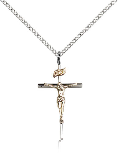 Gold Filled Crucifix Pendant For Women On 18 Chain – 30 Day Money Back Guara…