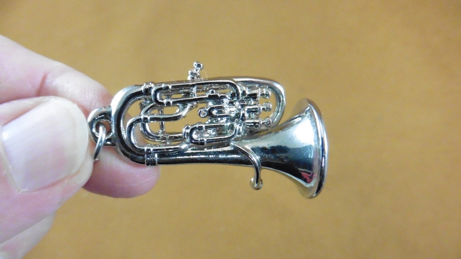 (#M203-F) EUPHONIUM Silver Nickel PENDANT NECKLACE Jewelry instrument