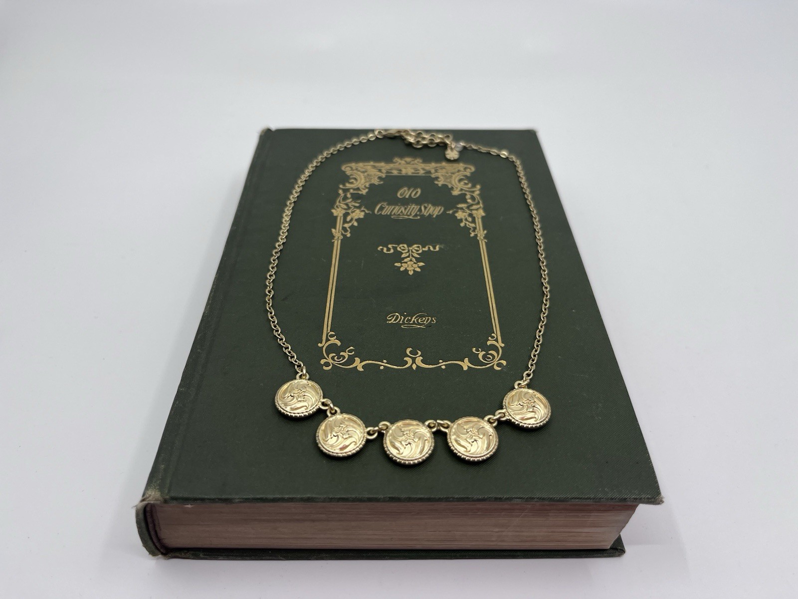 Lucky Brand Art Nouveau Style Coin Necklace