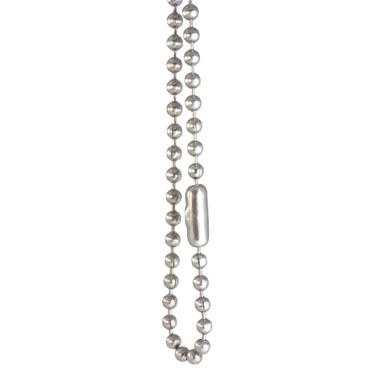 Surgical Stainless Steel Ball Chain Necklace 2.5mm 15-30 Inch length Mens Womens
