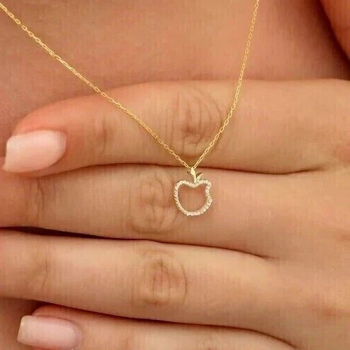 2.00 Ct Round Cut Simulated Diamond Women Pendant 925 Sterling Silver Women Gift
