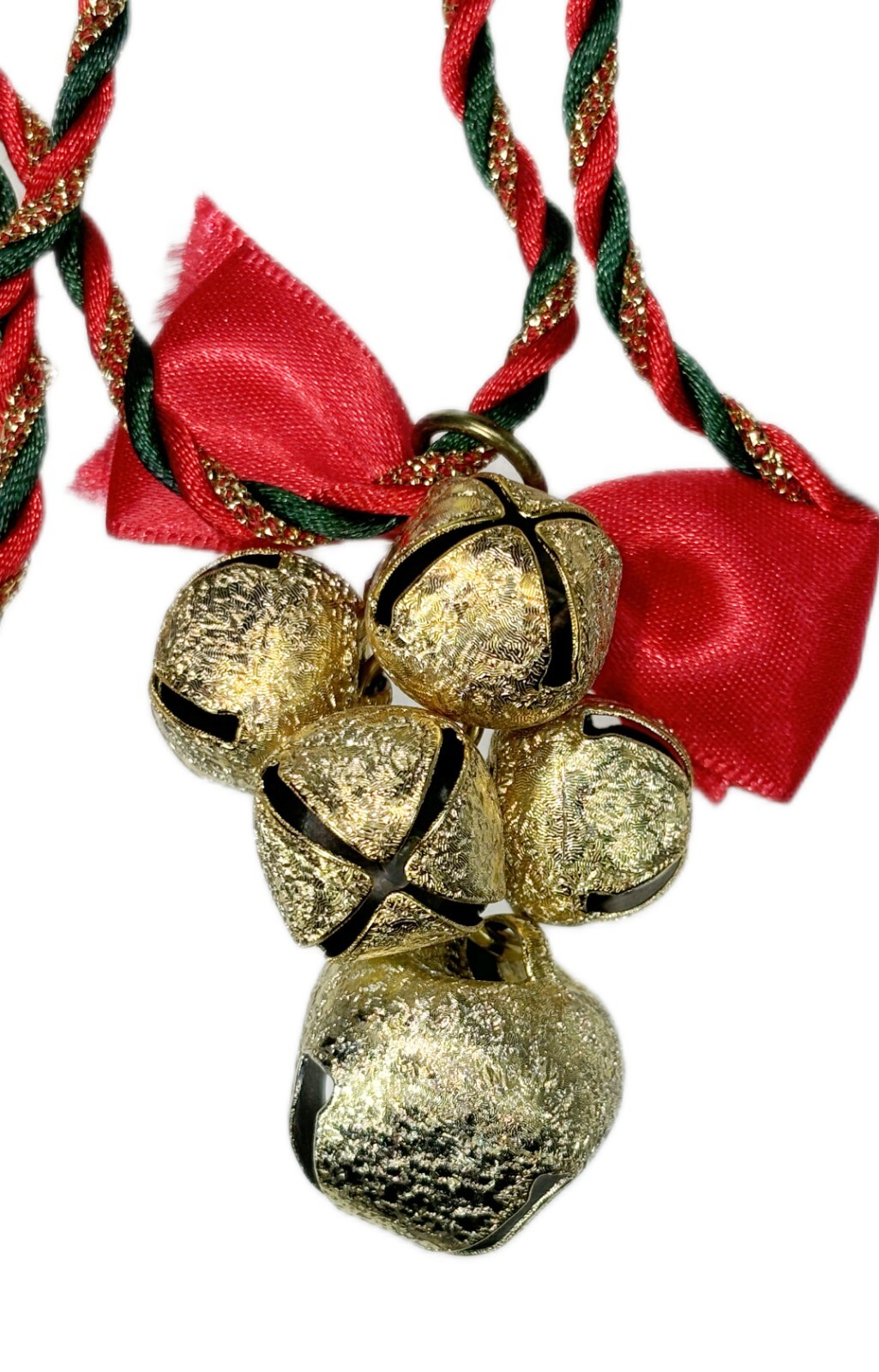 Christmas Bells Holiday Necklace Costume Jewelry Opera Length