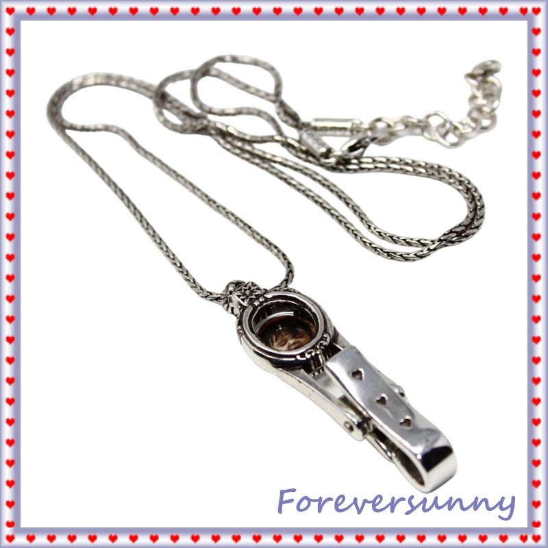 Brighton Memory Lane Add Photo Badge Holder Long Pendant Necklace