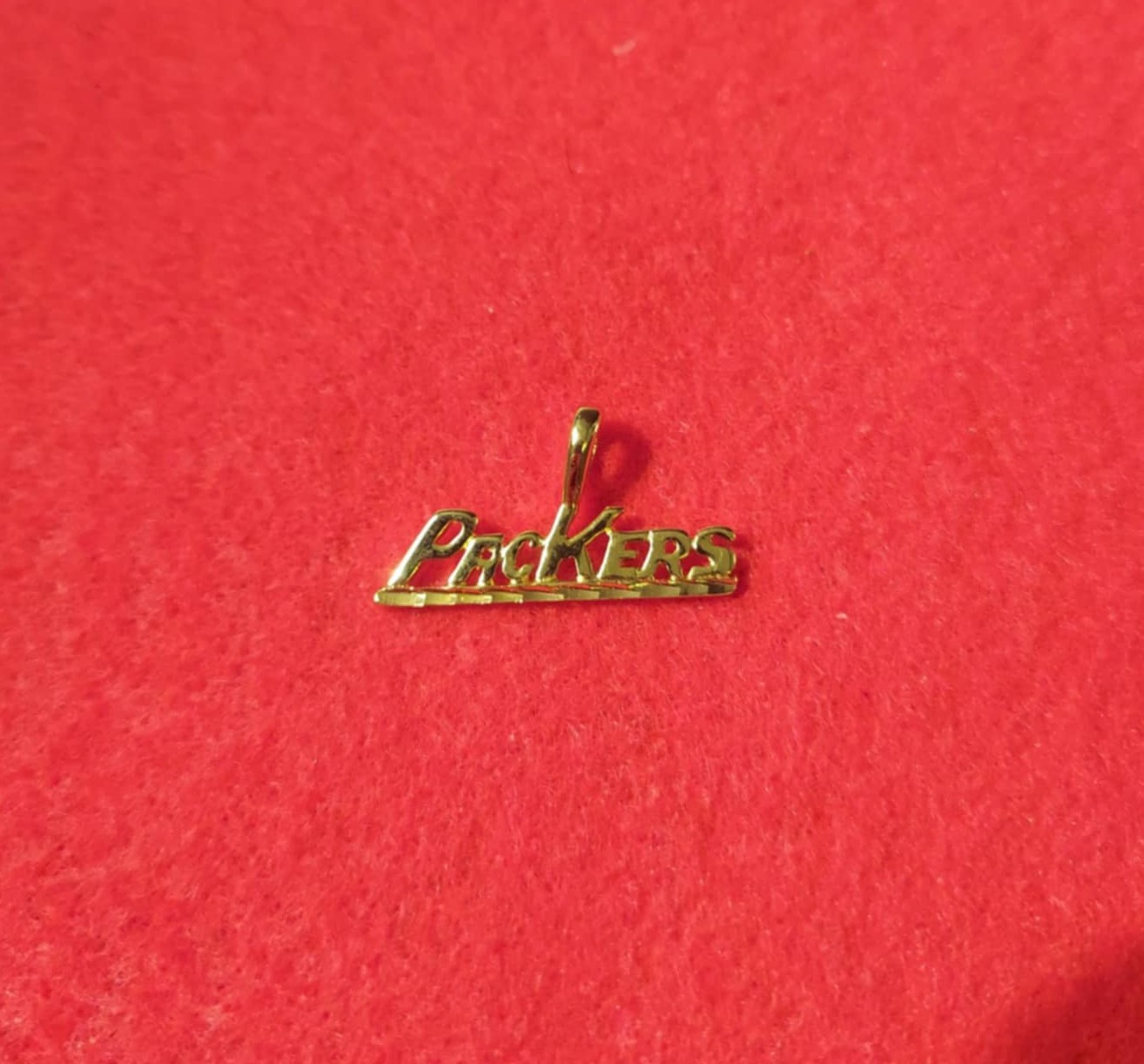 GREEN BAY PACKERS SPORTS TEAM 14KT GOLD PLATED CHARM