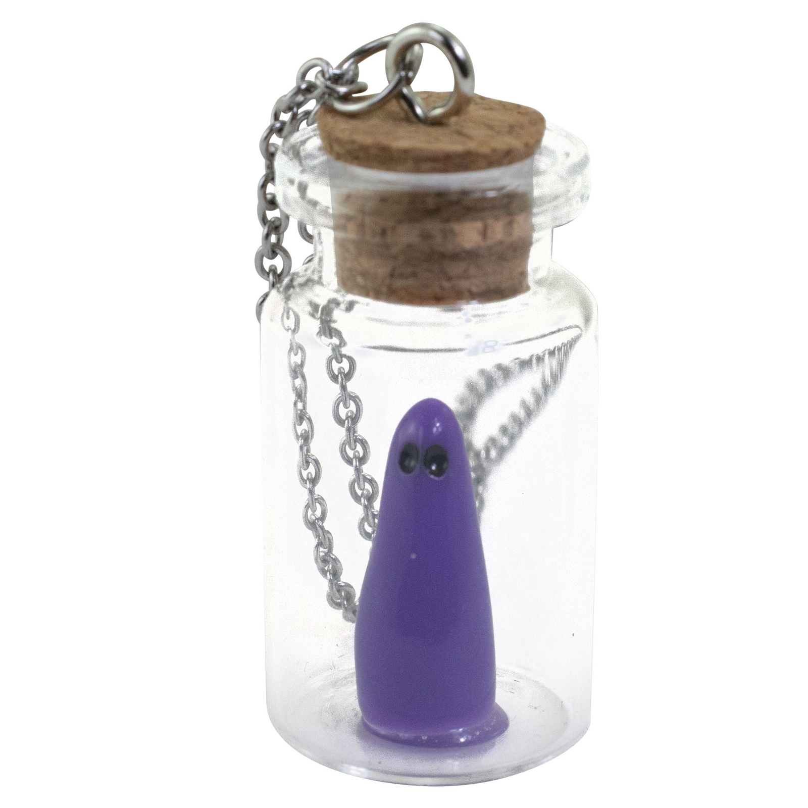 AlterImage Ghost In A Bottle Necklace Glow In The Dark Pendant Purple Includes