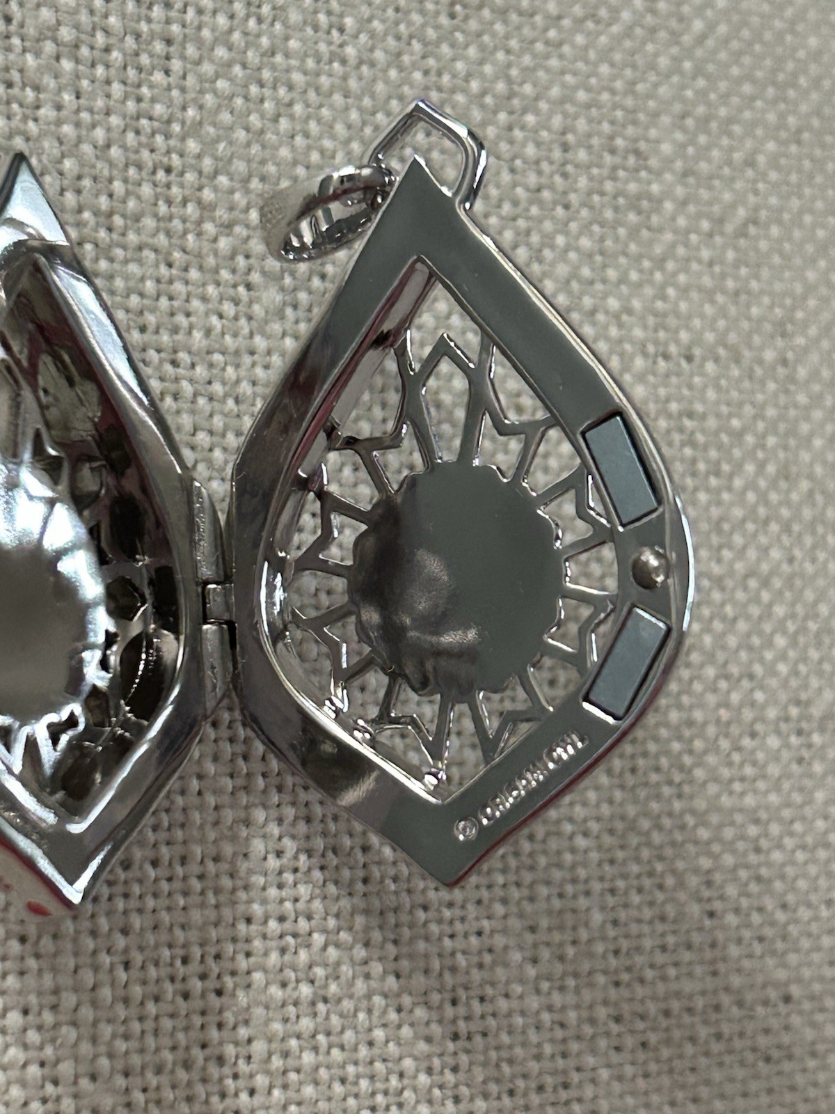 Origami Owl LK1081 Mint Green Moroccan Hinge Locket w/02 Jewelry Bag “New”
