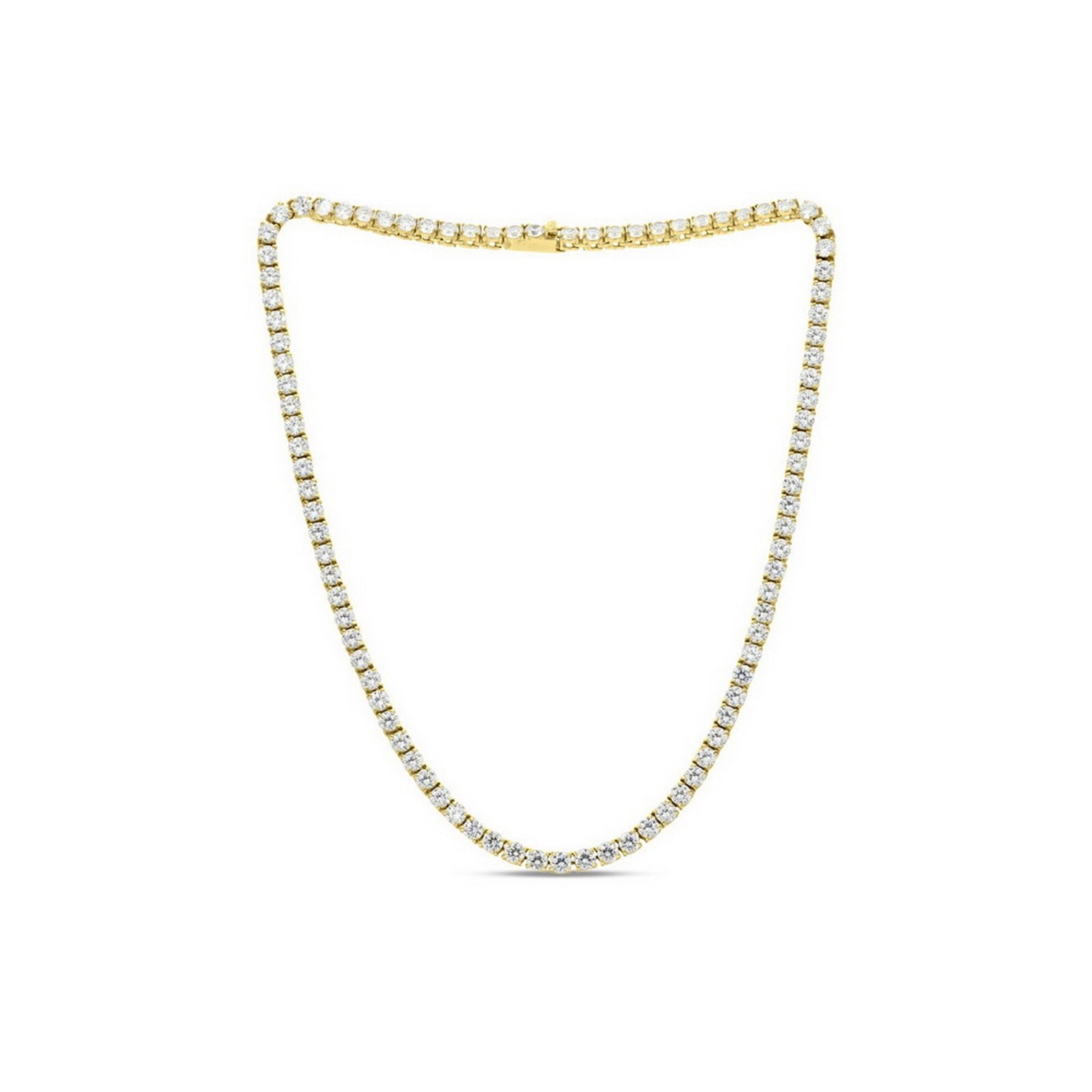 6MM Stainless Steel Cubic-zirconia Tennis Necklace