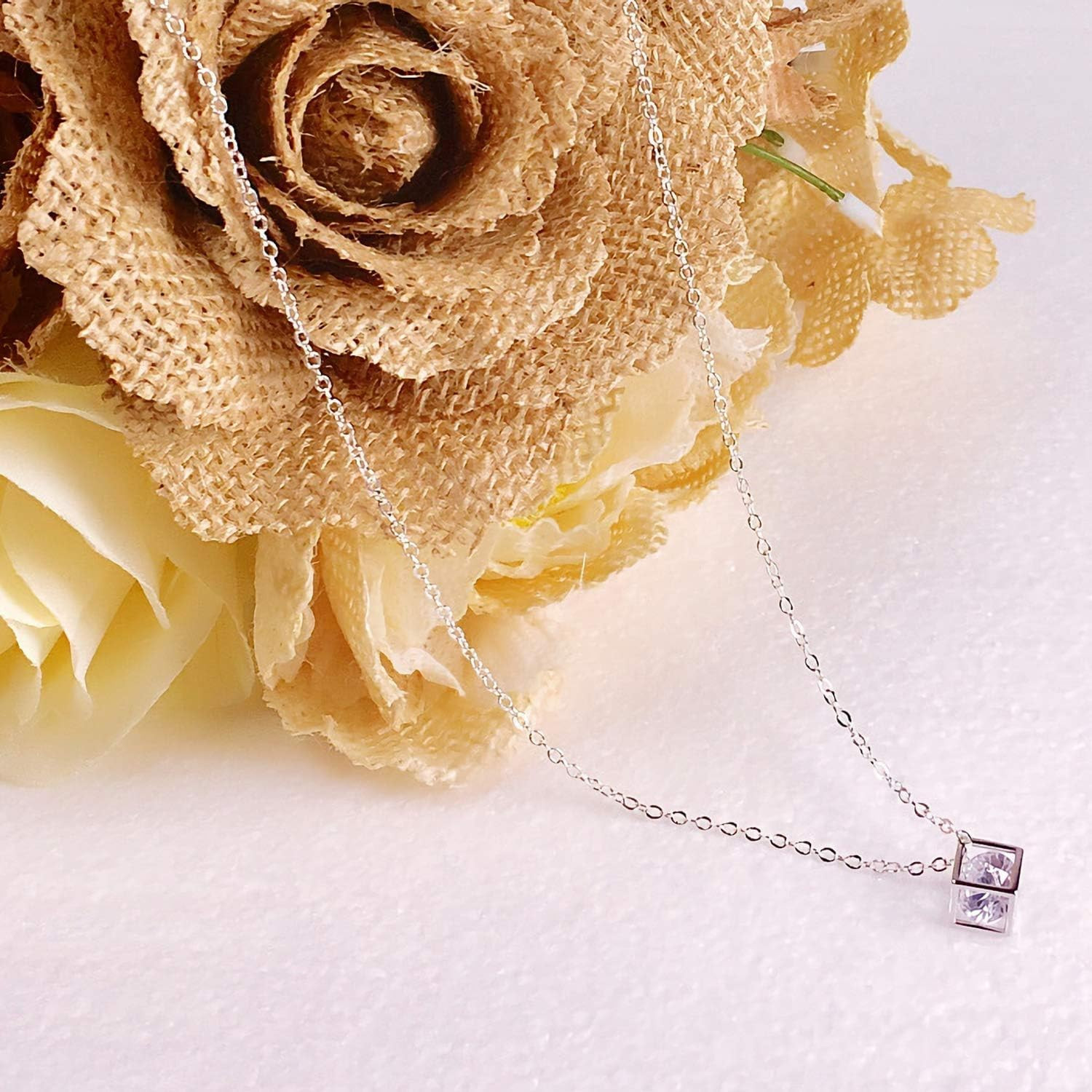 Necklace Chains, 15 Pack Silver Necklace Chains Bulk Plated Cable Chain
