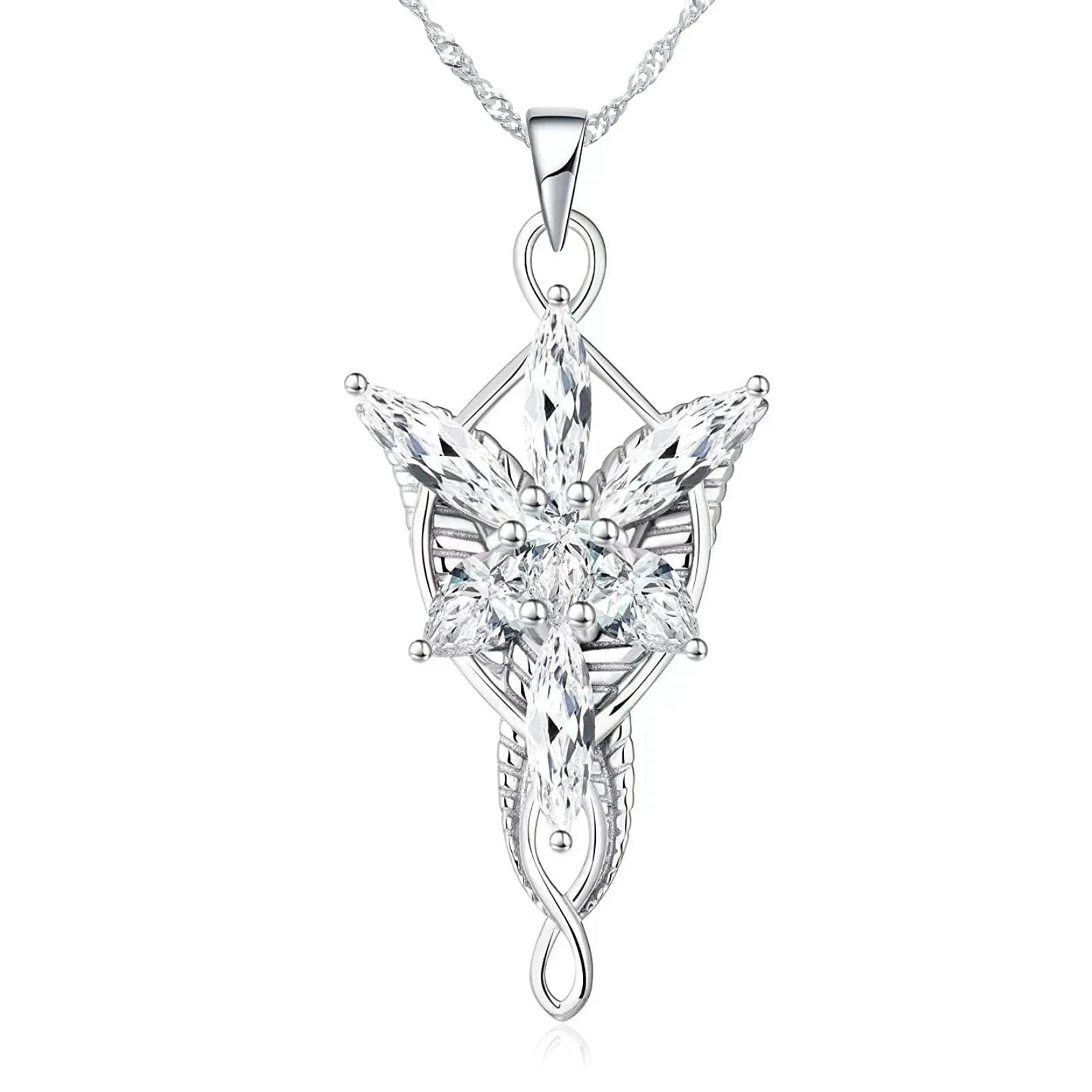 Arwen Evenstar Necklace – Lord of the Rings Pendant Jewelry for Women