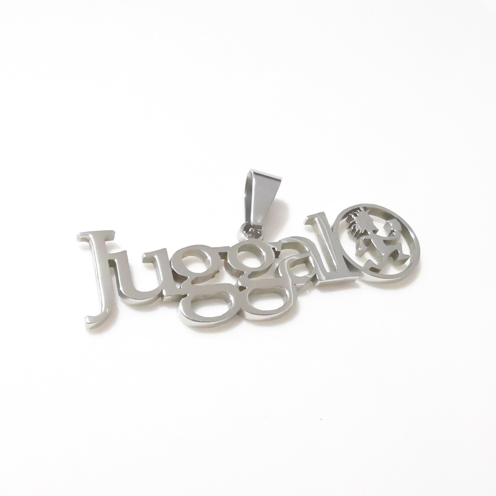 juggalo ICP STAINLESS STEEL PENDANT & 24IN NECKLACE figaro chain