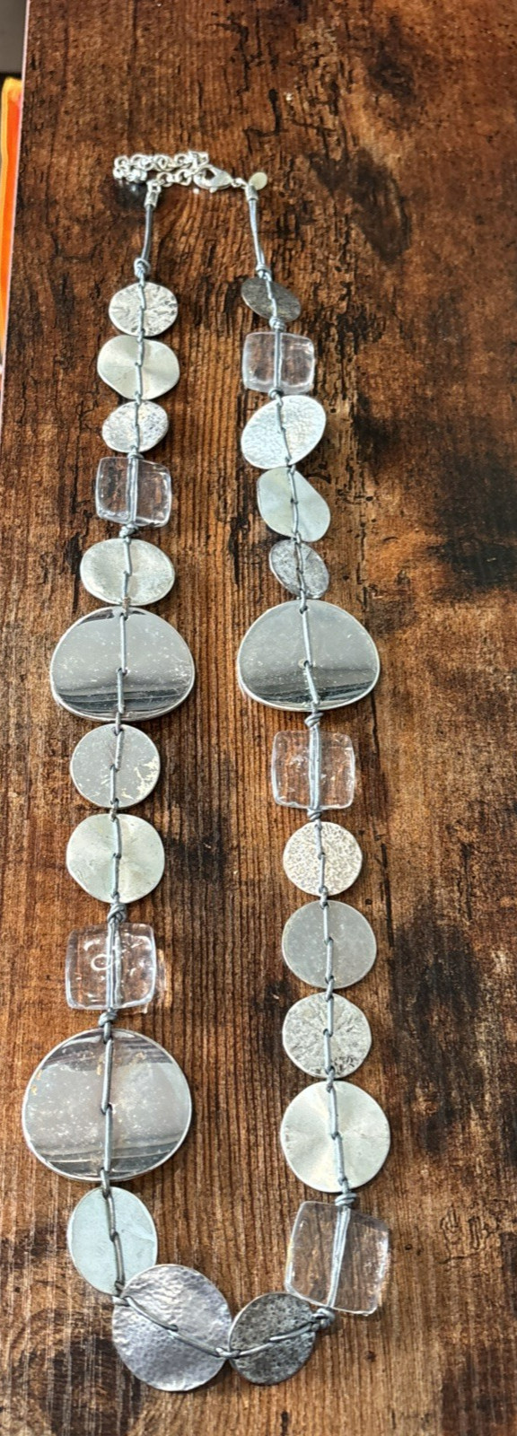 4 Plastic Crystal Necklaces 1 Chico’s + 1 Bracelet Statement Chunky Eye Catching