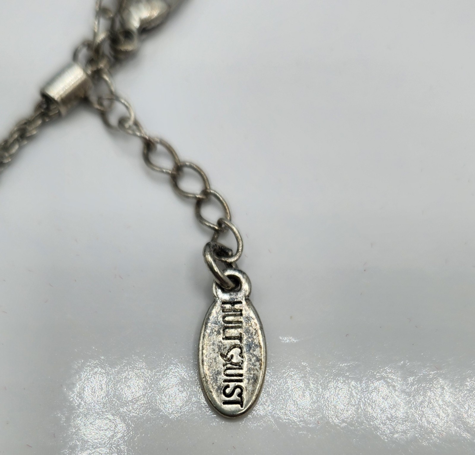 Hultquist Copenhagen Vintage Scent Perfume Bottle Pendant Necklace Silver Rope