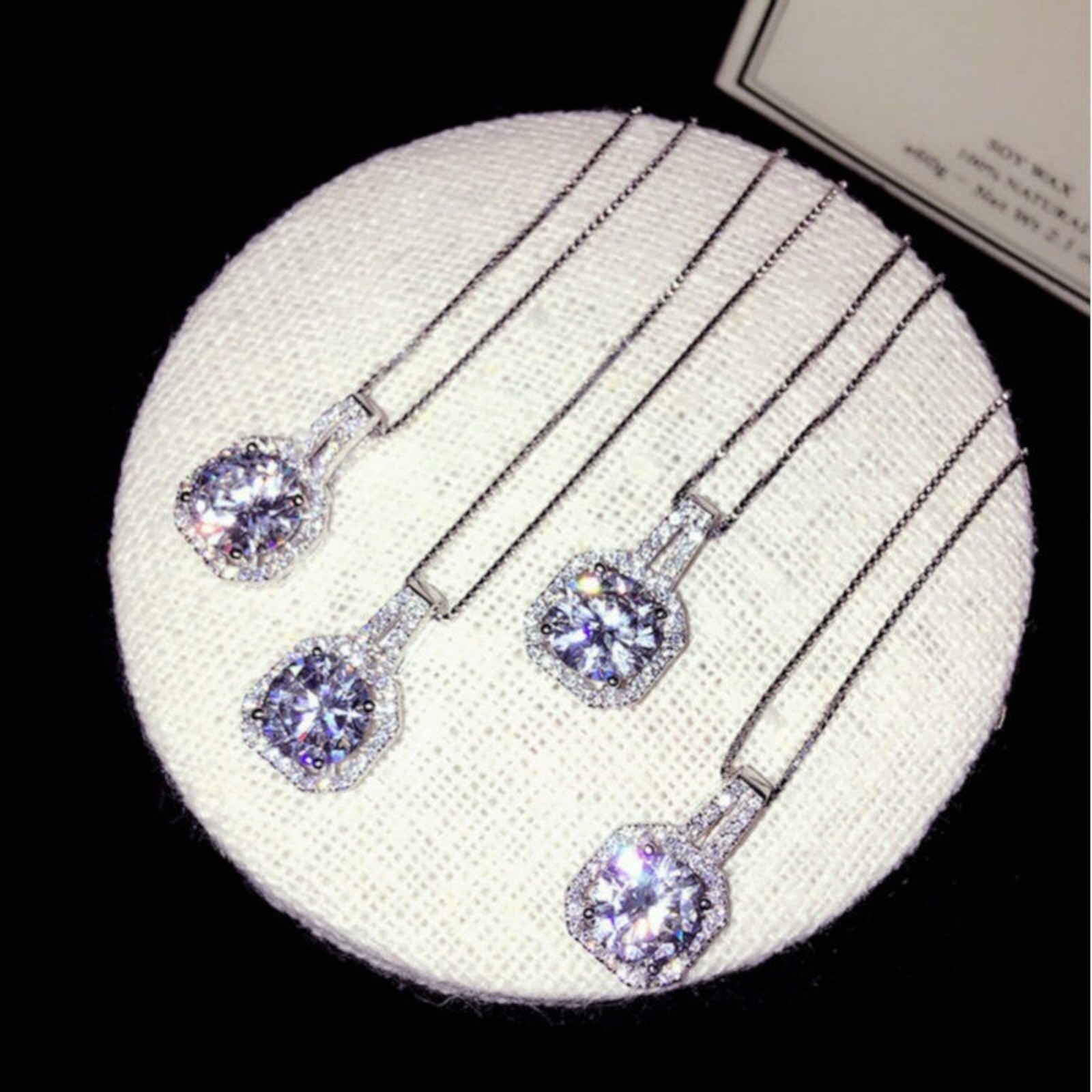 Pendant Choker Chunky Statement Chain Bib Necklace 925 Silver Plated C14