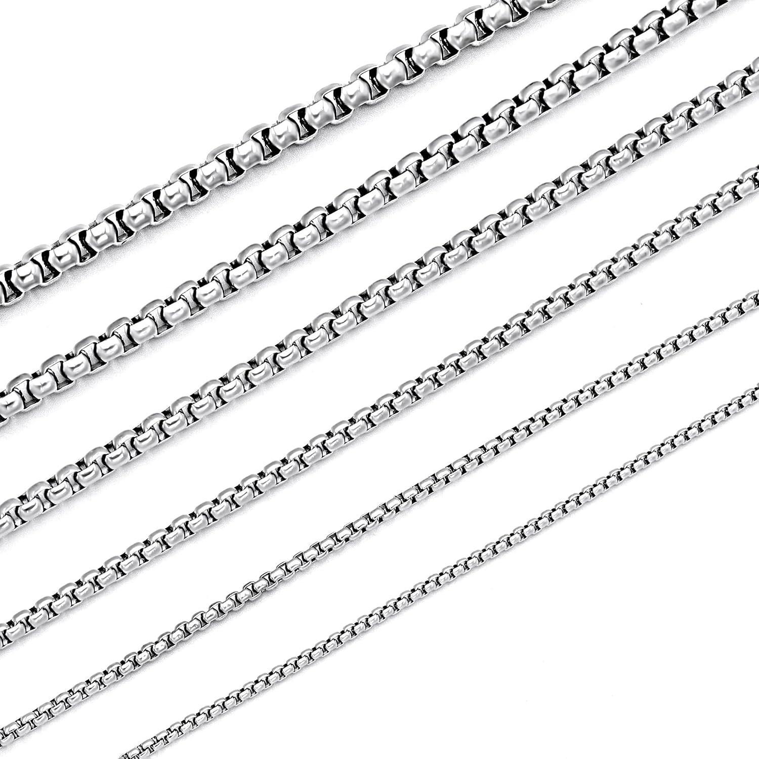 Gift-Ready 16-Inch Rolo Chain Necklace in Durable Stainless Steel – Unisex Style