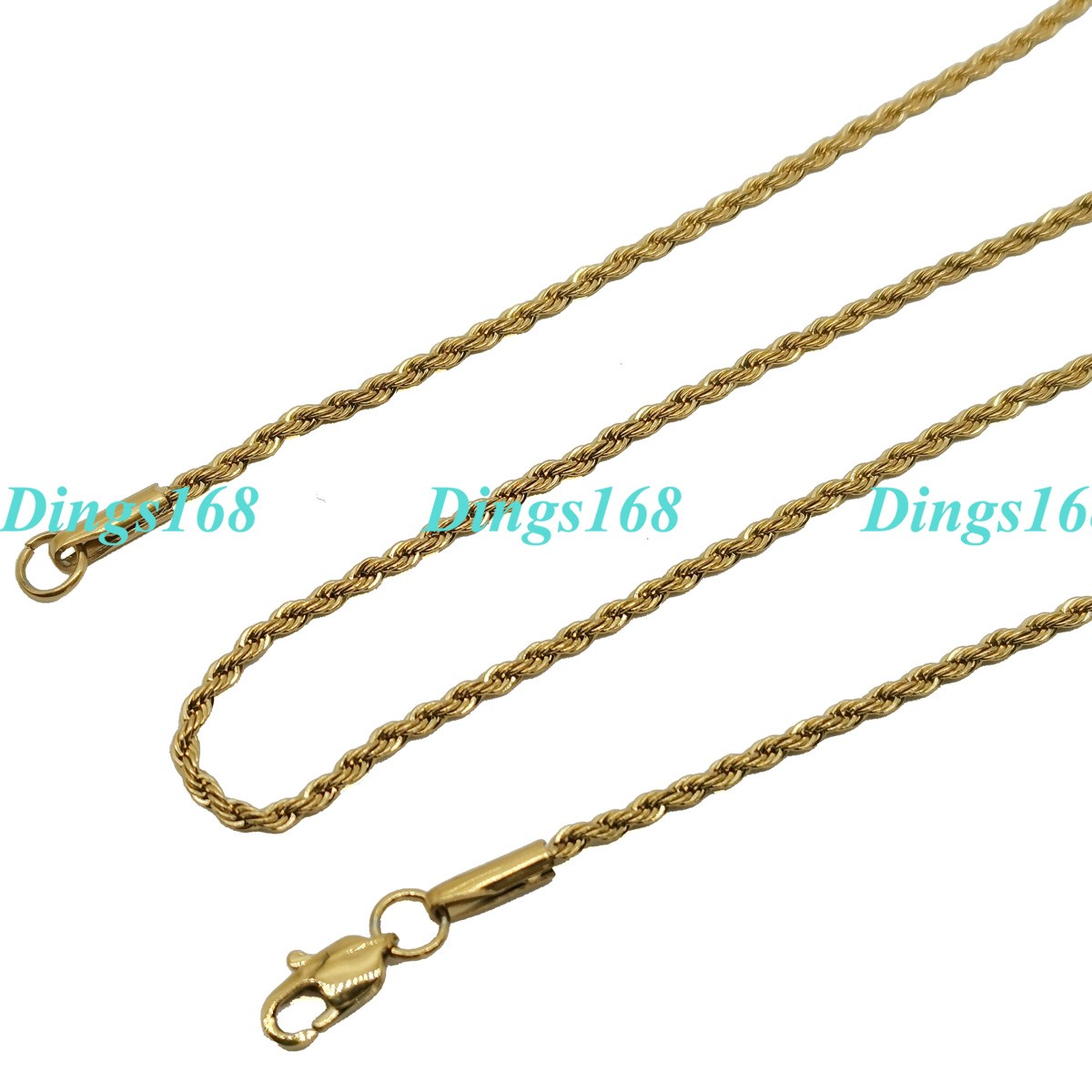 18K Yellow Gold Filled Tarnish-Resistant 32 inch 1.7 mm wide Rope Chain Necklace