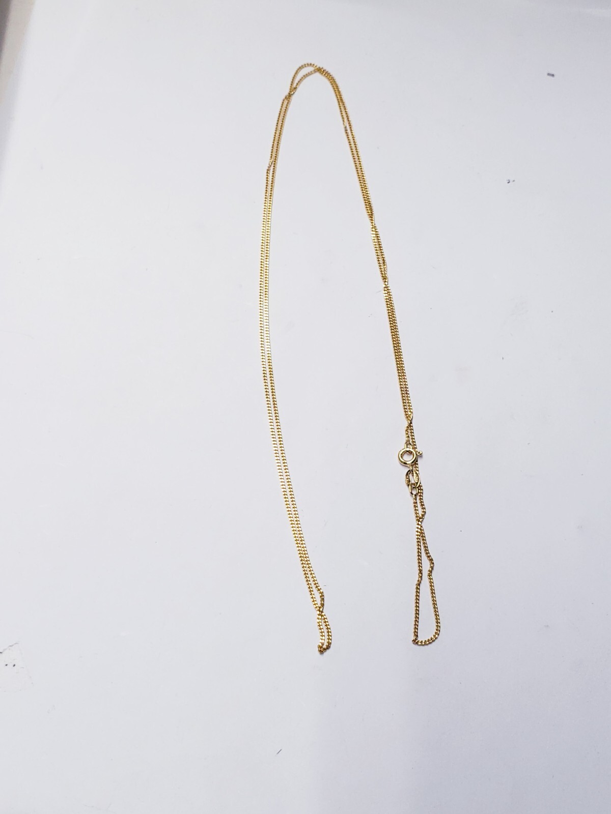 RISHI ALEXANDER CURB CHAIN GOLD TONE 1.2MM 30″