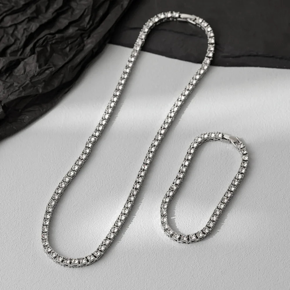 5mm Tennis Chain Necklace – Iced Out Link