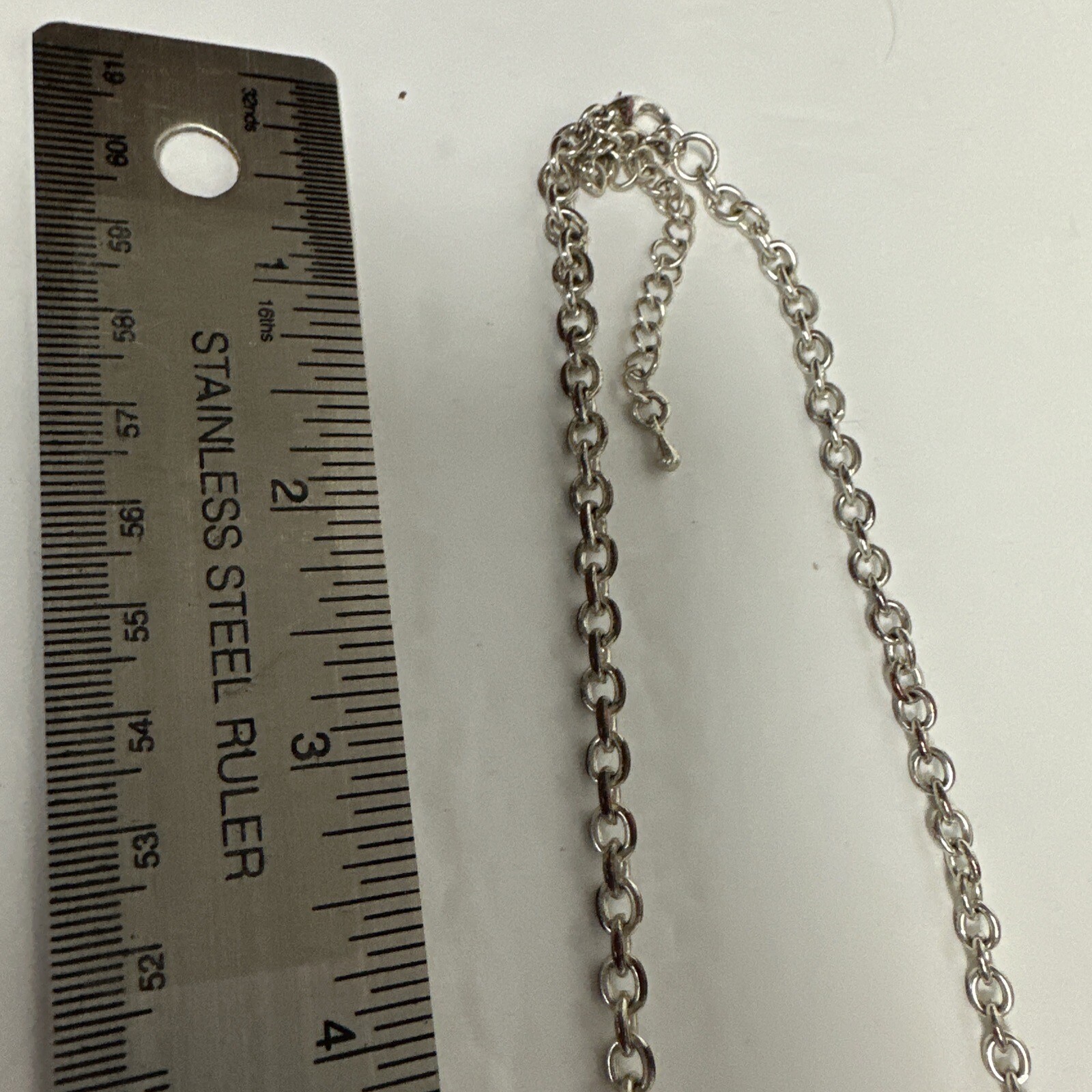 Pre-owned A.N.A. NEW YORK Approach Statement SilverTone Necklace Chunky Bib