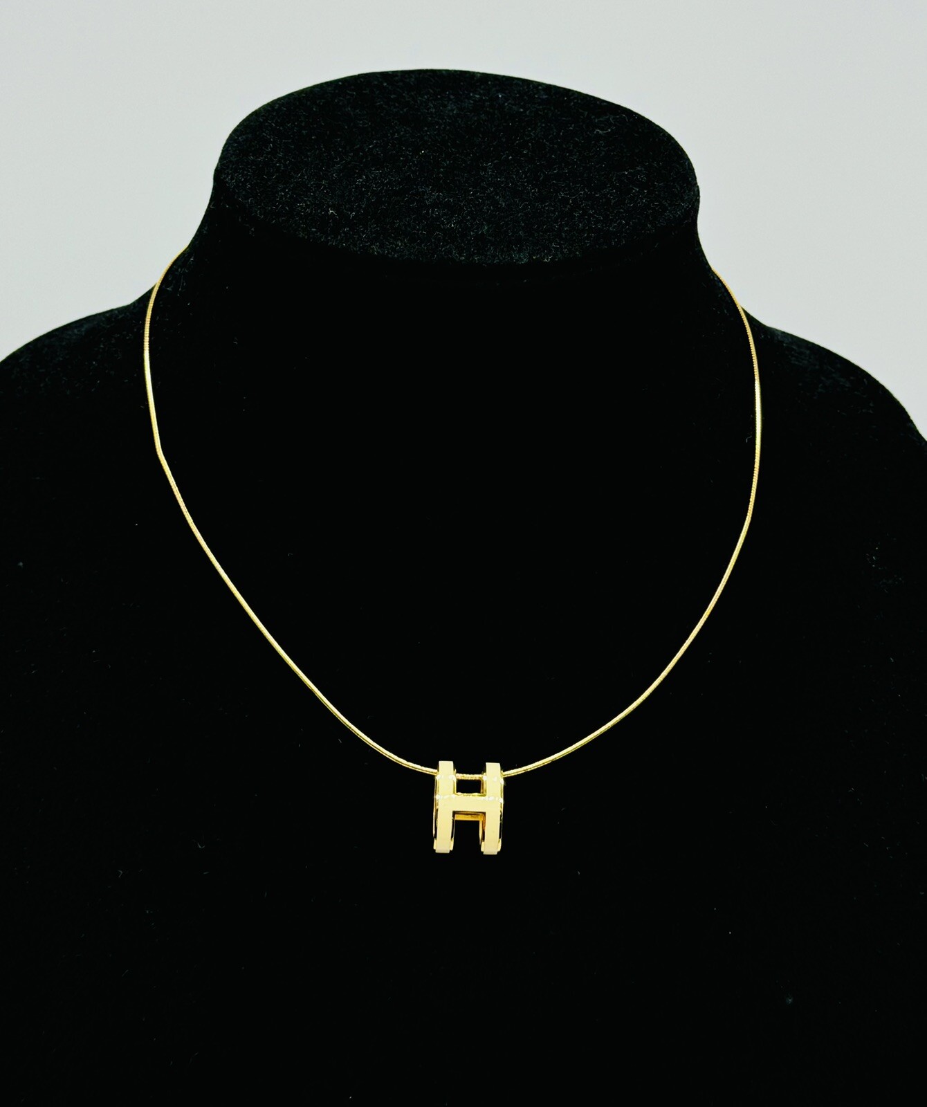 HERMES Pop H Pendant Necklace 16.75” Retail Price $495