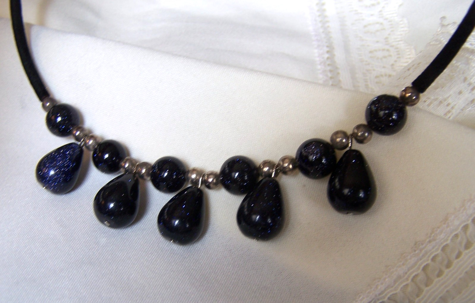 Necklace Gemstone Sun Sitara, Magnetic Clasp, New & Stunning!