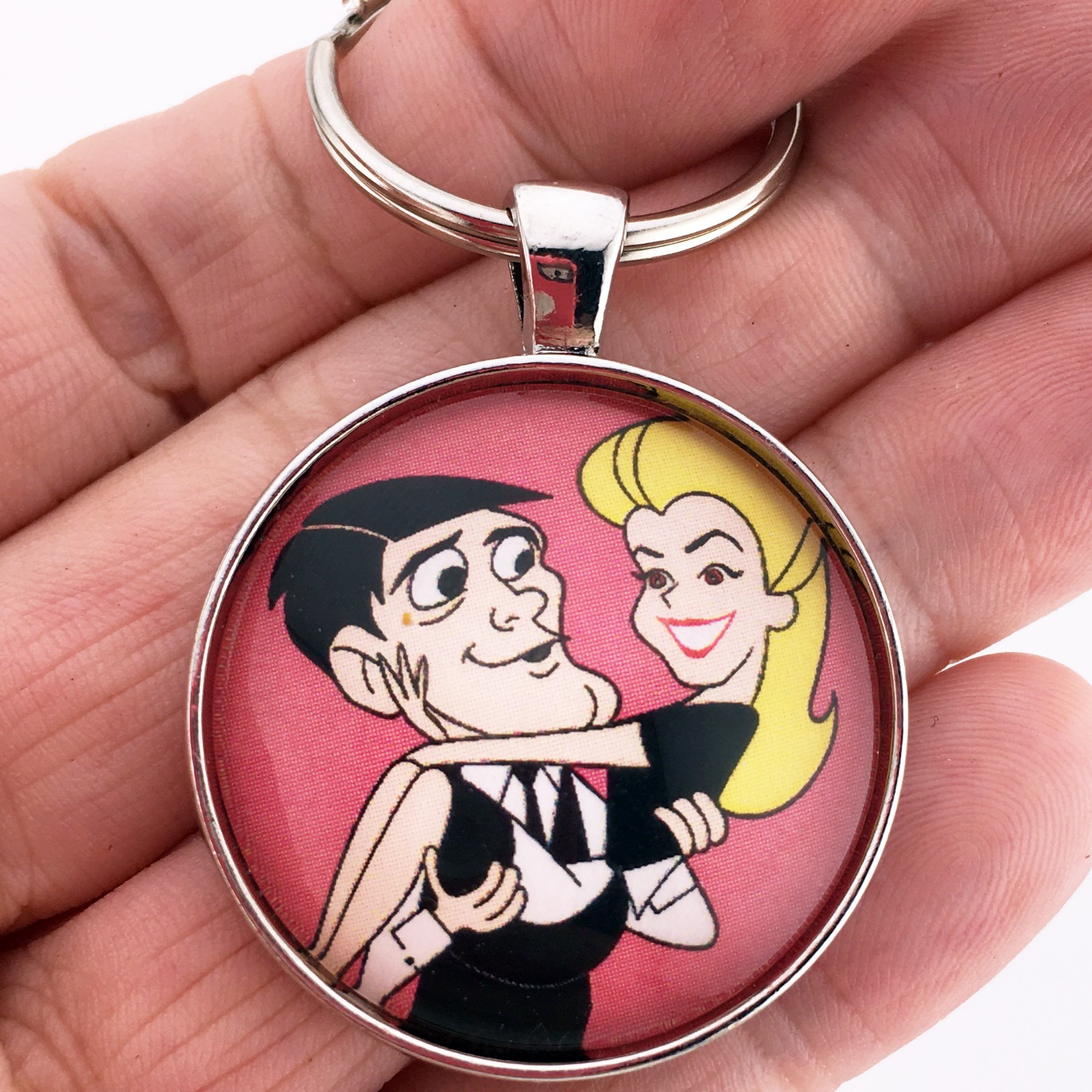 Vintage Bewitched Dick York Darrin Opening Credits Keychain or Necklace Jewelry