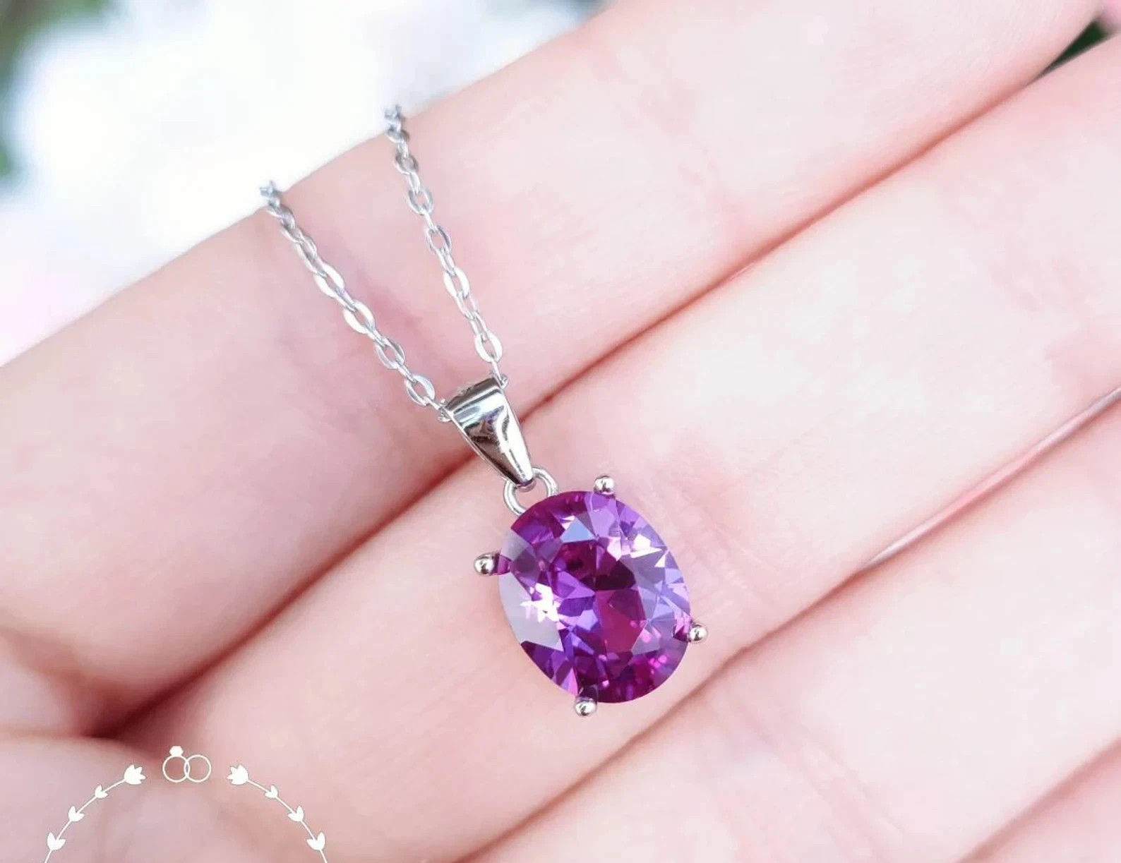 20 Ct AAA+Natural Color Change Alexandrite Certified Gemstone Pendant 925 Silver