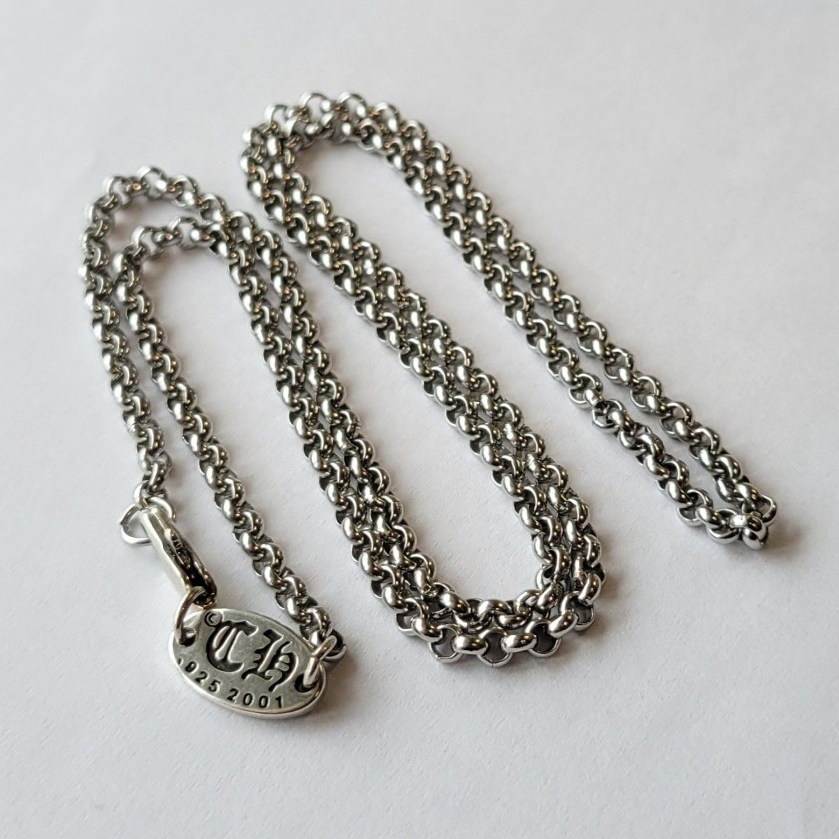 Stamped 925 silver chain necklace 50cm