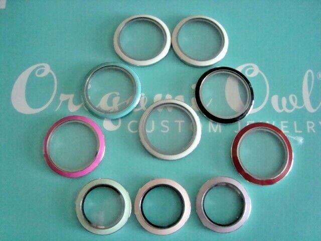 Origami Owl “Your Choice” Medium & Large Enamel Twist Face Plate “New” + A