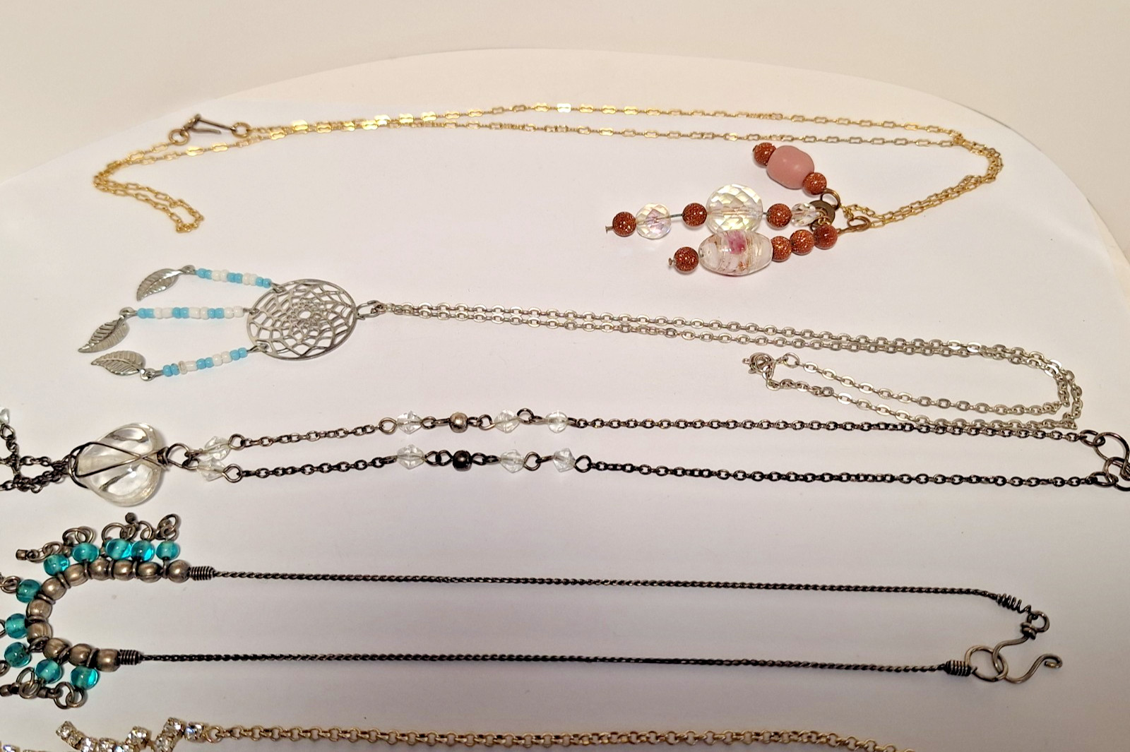 Lot of 5 Unbranded Wearable Fashion Jewelry Necklaces